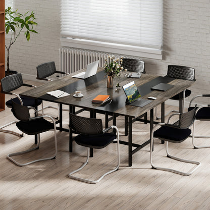 39.5" Square Conference Table with Thickened Tabletop