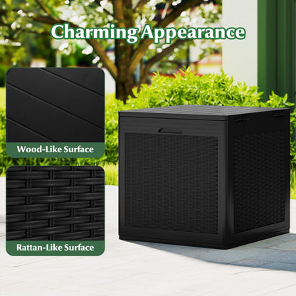 39 Gallon Deck Box with Lockable Lid - Weatherproof Storage