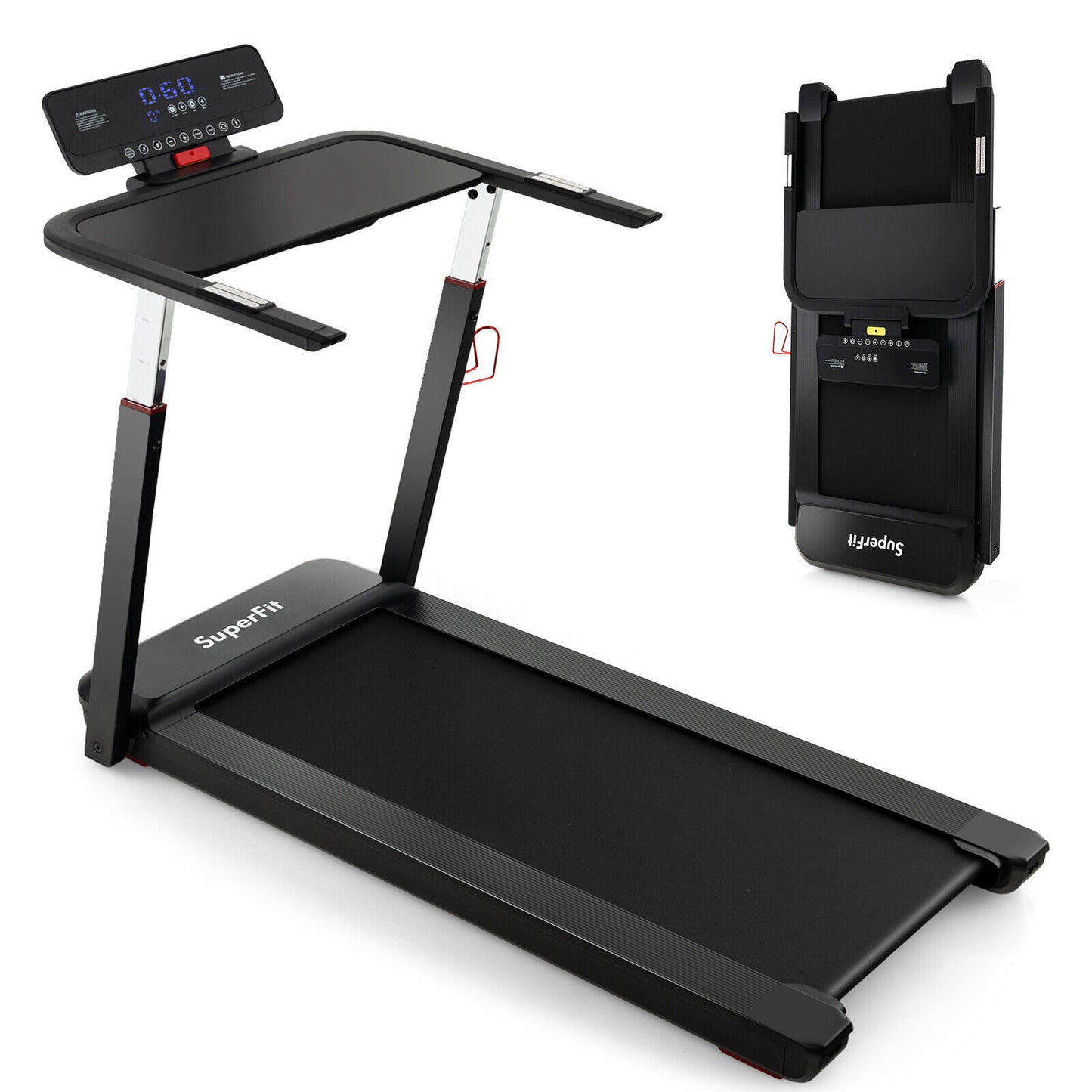 3HP Folding Treadmill with Adjustable Height and APP Control