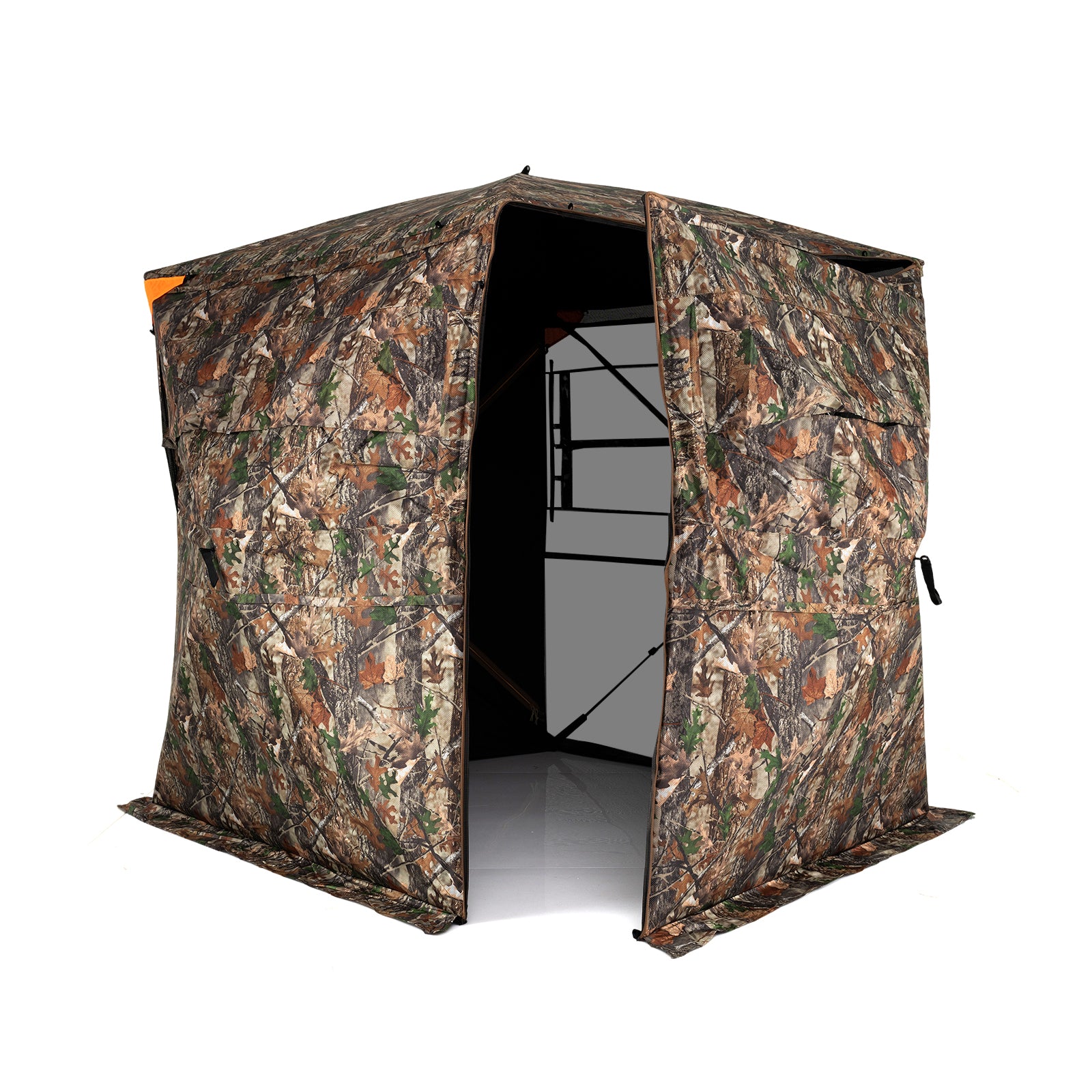 3-4 Person Hunting Blind 270¬∞ See-Through Pop-up Ground Blind with Full-Open Swing Door