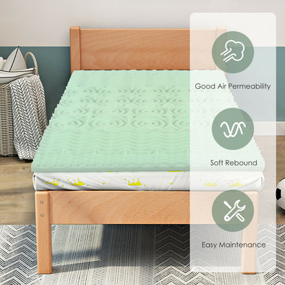 3 Inch Comfortable Mattress Topper Cooling Air Foam-Twin Size