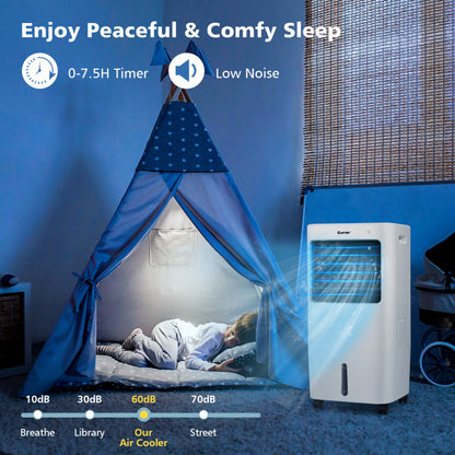 3-in-1 Air Cooler – Fan & Humidifier with Remote