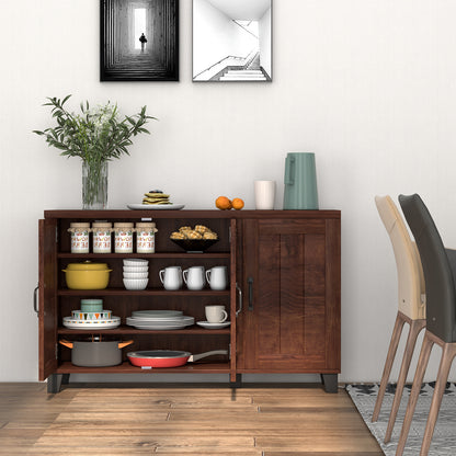 3-Door Buffet Sideboard with Adjustable Shelves and Anti-Tipping Kits