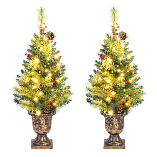 3 FT Pre-Lit Tabletop Christmas Tree with 40 LED Lights