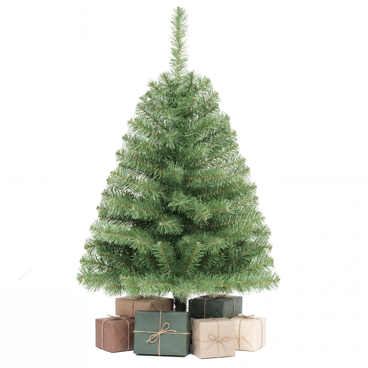 3 FT Mini Tabletop Christmas Tree with 113 Green PVC Branch Tips