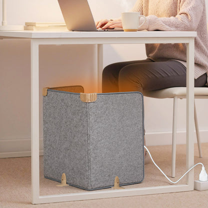 Under Desk Space Heater with 3-Level Thermostat & Timer