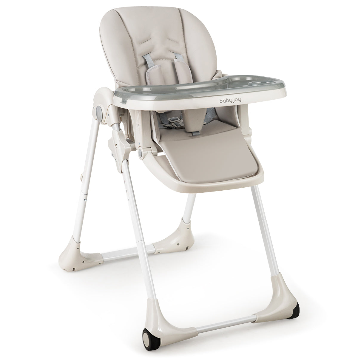 3-In-1 Convertible Baby High Chair for Toddlers-Purple - Gray