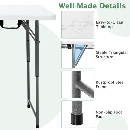 3-Level Height Adjustable Folding Table