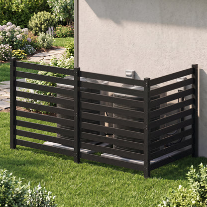 3-Panel Wooden Privacy Fence with Ground Stakes - 38.5" x 42"