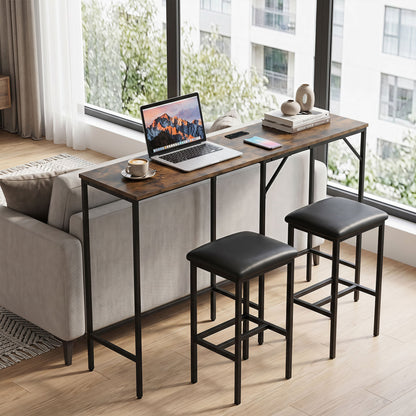 3-Piece Convertible Dining Set with Built-In Charging Station