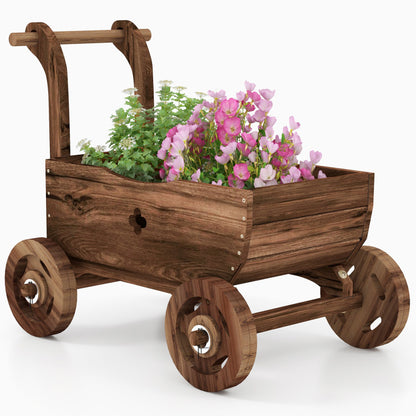 3-Piece Decorative Garden Ensemble: Mobile Planters for a Lush Oasis