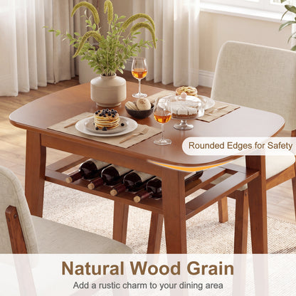 3-Piece Dining Table Set for 2 with Upholstered Chairs