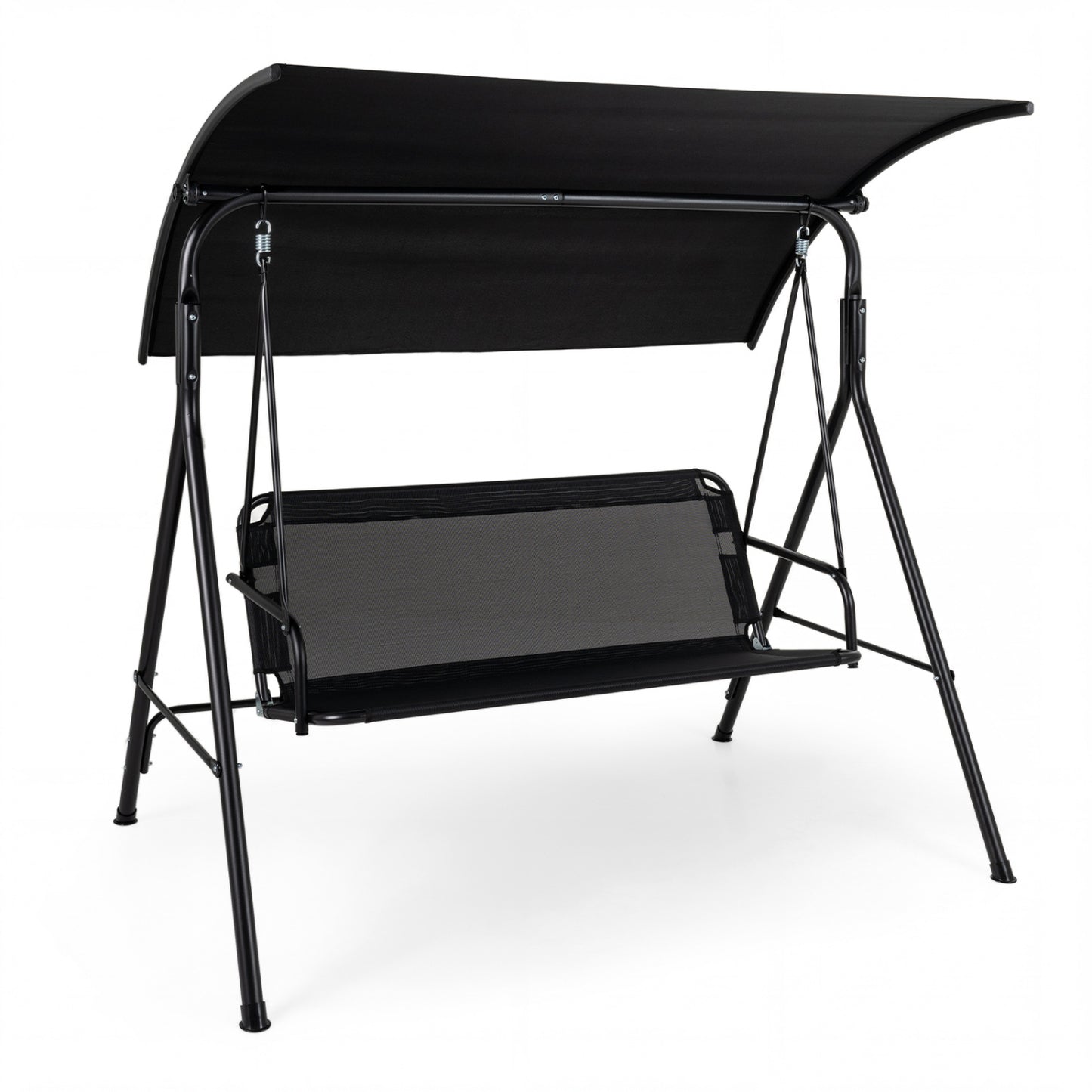 3-Seat Patio Swing Chair with Adjustable Canopy - 800 lbs