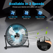 Tilt Floor Fan – 3-Speed