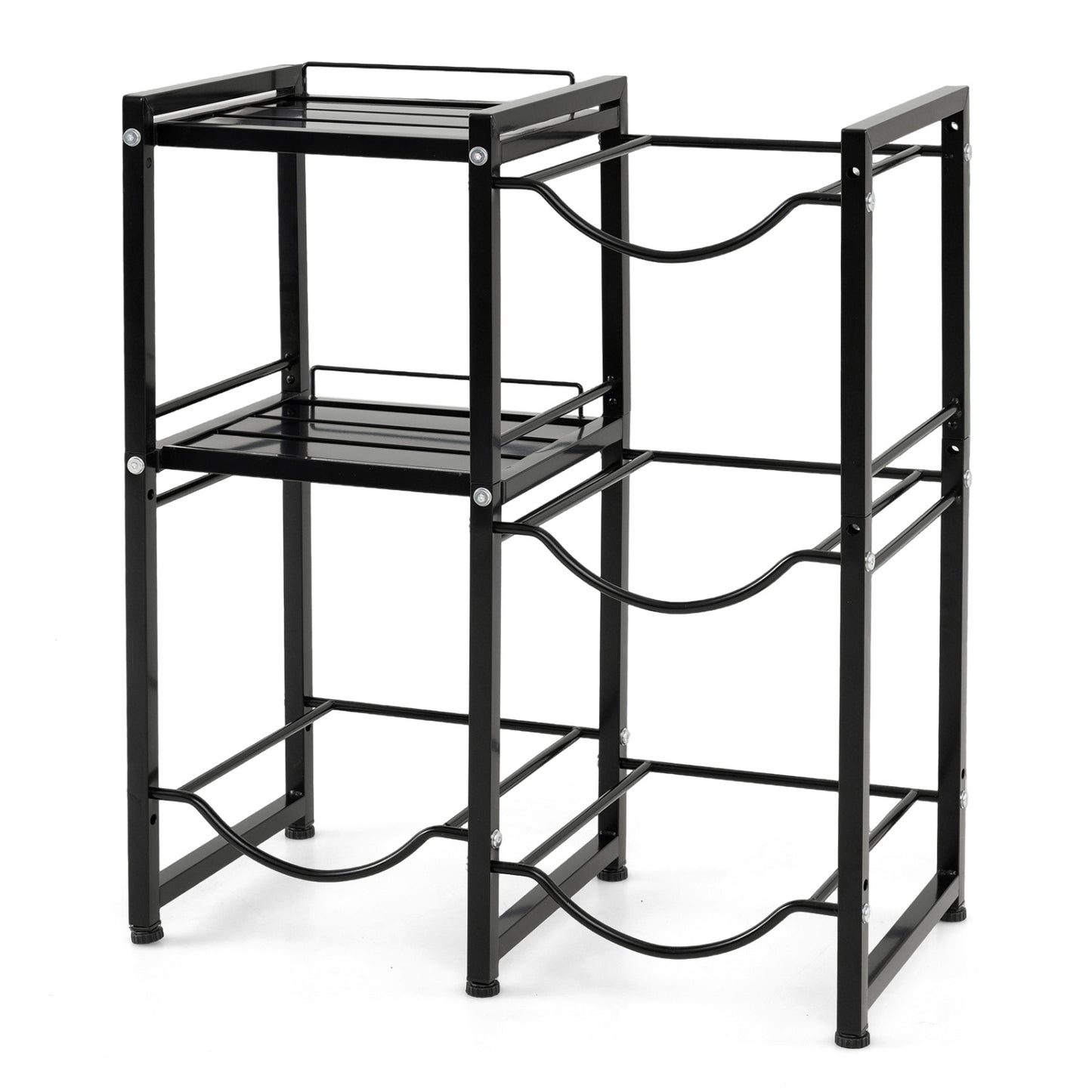 3-Tier Water Jug Holder with Shelves - 5 Gallon Capacity
