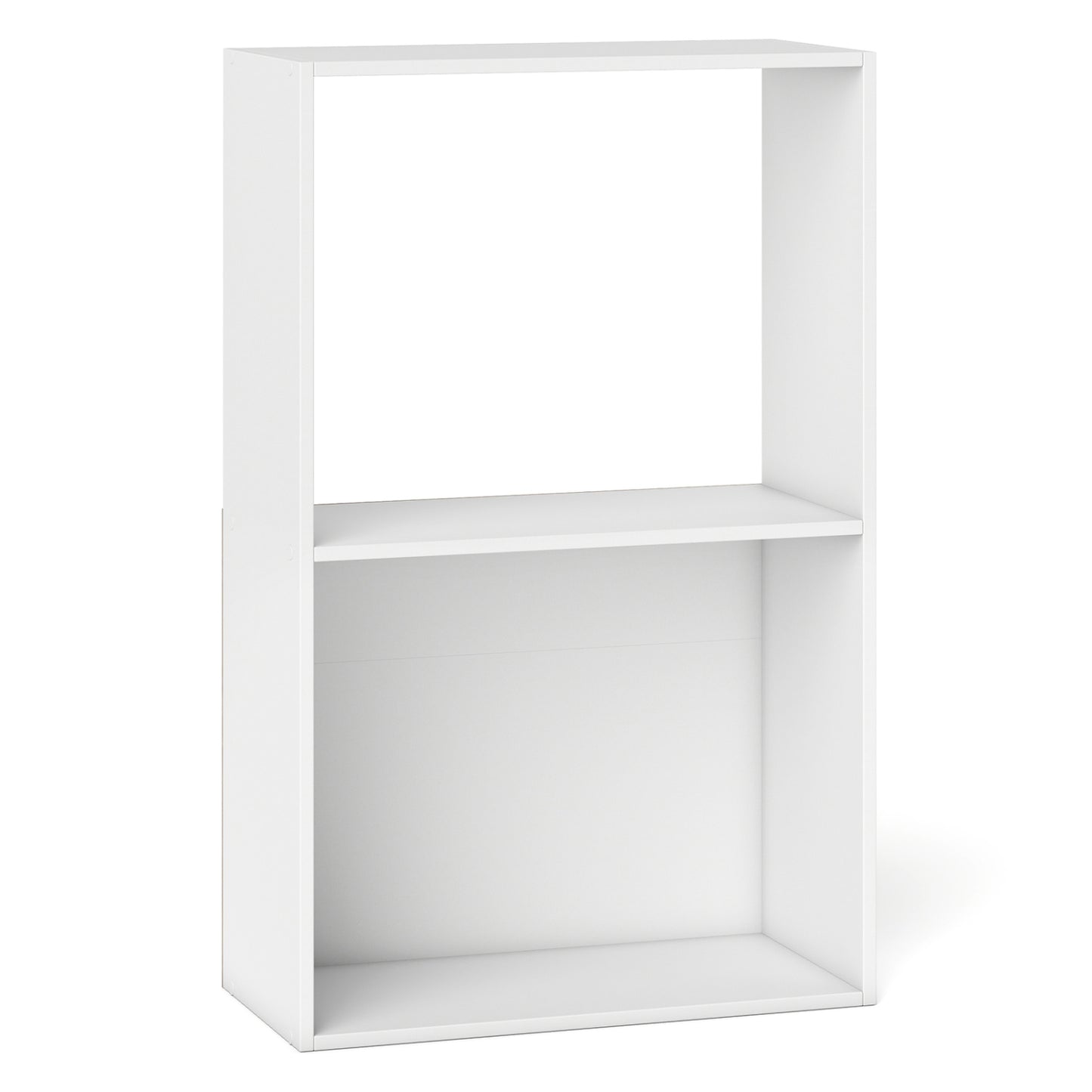 3-Tier Bookshelf with Open Storage Compartments