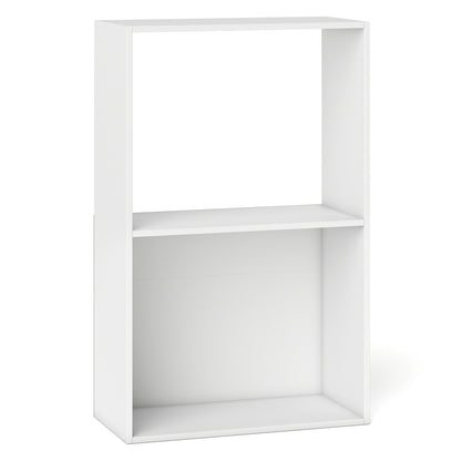 3-Tier Bookshelf with Open Storage Compartments