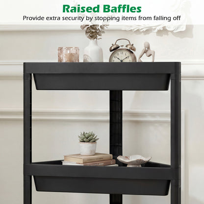 3-Tier Corner Shower Caddy 2-Pack with Detachable Design-Black