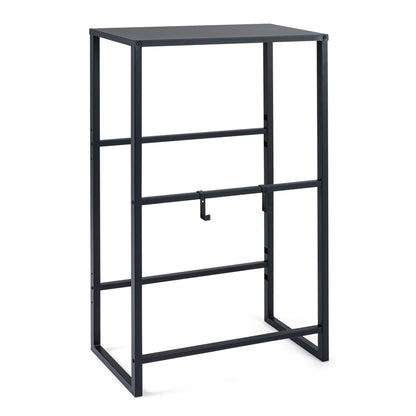 3-Tier Drink Crate Rack with Shelf for Beer and Water for Kitchen and Garage
