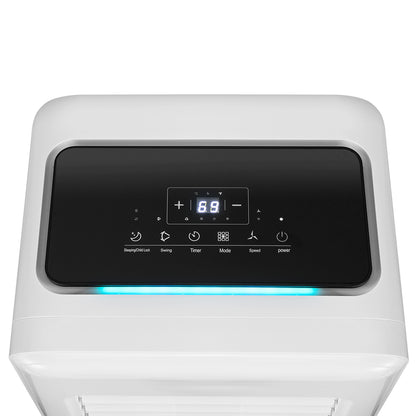 3-in-1 8000 BTU Portable Air Conditioner with Remote Control-White