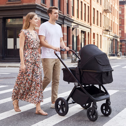 3-in-1 Convertible High Landscape Bassinet Stroller