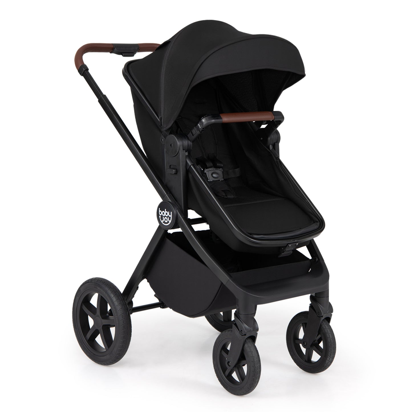 3-in-1 Convertible High Landscape Bassinet Stroller