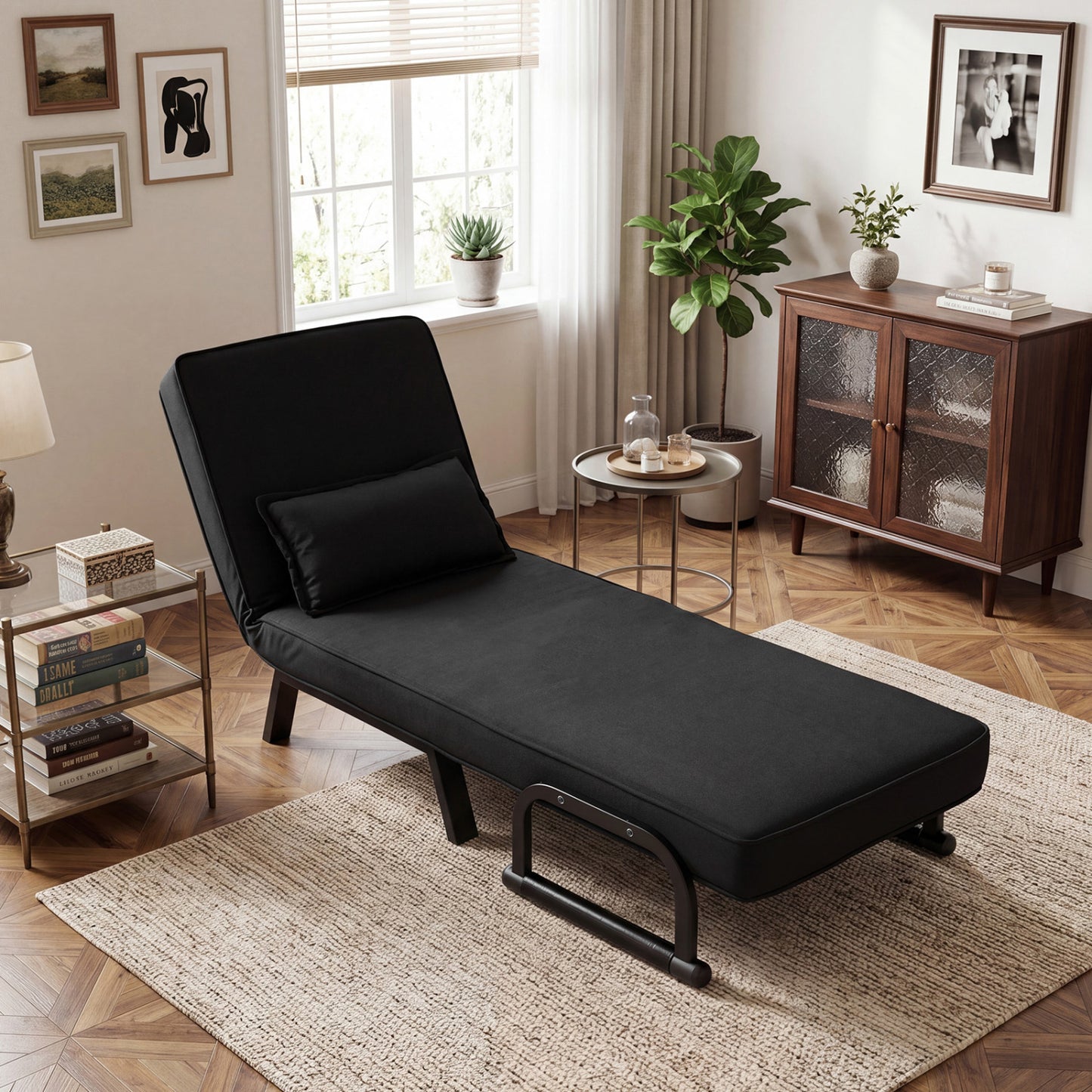 3-in-1 Folding Sofa Bed with Adjustable Backrest