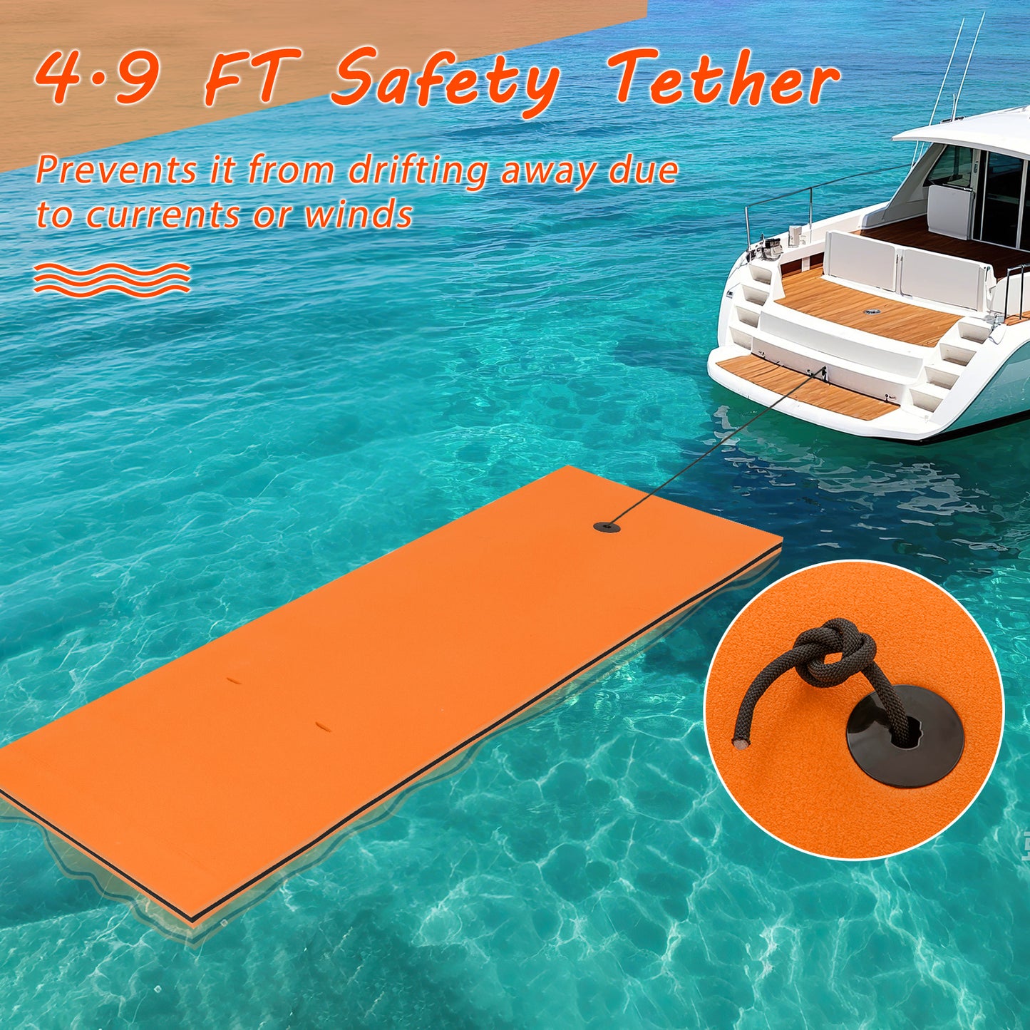 3-layer Tear-resistant Relaxing Foam Floating Pad