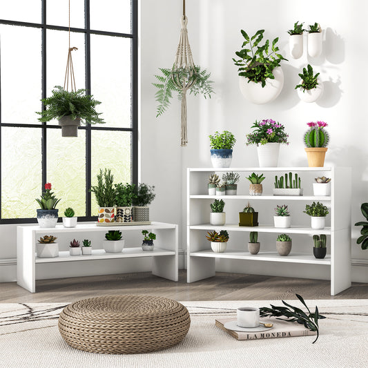 3 Pieces 31-Inch Stackable Multi-Shape Shoe Rack