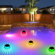 Solar LED Floating Lights IP65 Waterproof Garden Pool 7 Color Changed Hanging Ball Lights