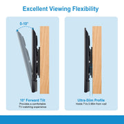 Tilt TV Wall Mount Bracket For 37-70in LED/LCD/PLASMA Flat TV VESA 600x400mm Tilting -10°