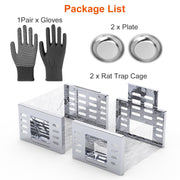 2Pcs Humane Rat Trap Catch and Release