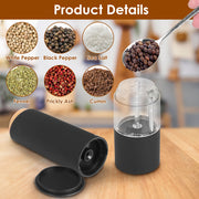 2Pcs Electric Salt and Pepper Grinder