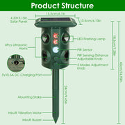 Waterproof Animal Chaser with Sound & Light