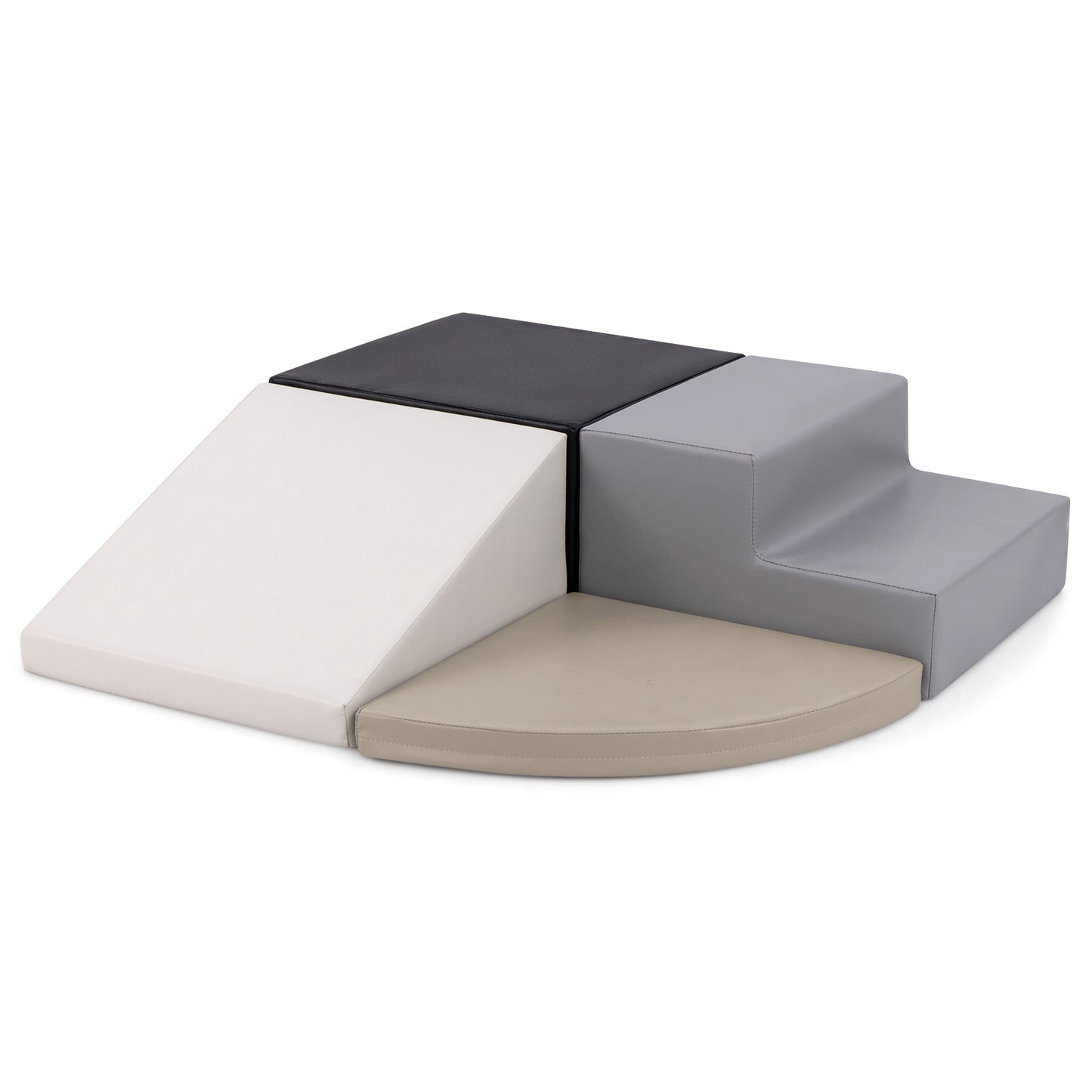 4-Piece Climb and Crawl Foam Block Play Set for Infant Baby