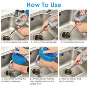 32.8FT Drain Snake Clog Remover