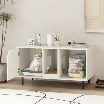Elephant Themed Cat Tree for Adult Cats Multi-level Kitty Tower with 2 Condos