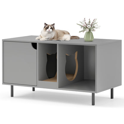 40 Inch Cat Litter Box Enclosure for 2 Cats Hidden Cat Washroom