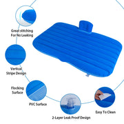 Car Air Mattress Bed Portable Travel Camping Sleep Mat Car Inflation Bed For Trip