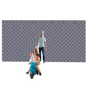 16*7FT Magnetic Thermal Insulated Garage Door Curtain for Winter Two-Car Garage Screen with Magnetic Closure 8 Roll Up Buckle Straps for Two Cars Weat