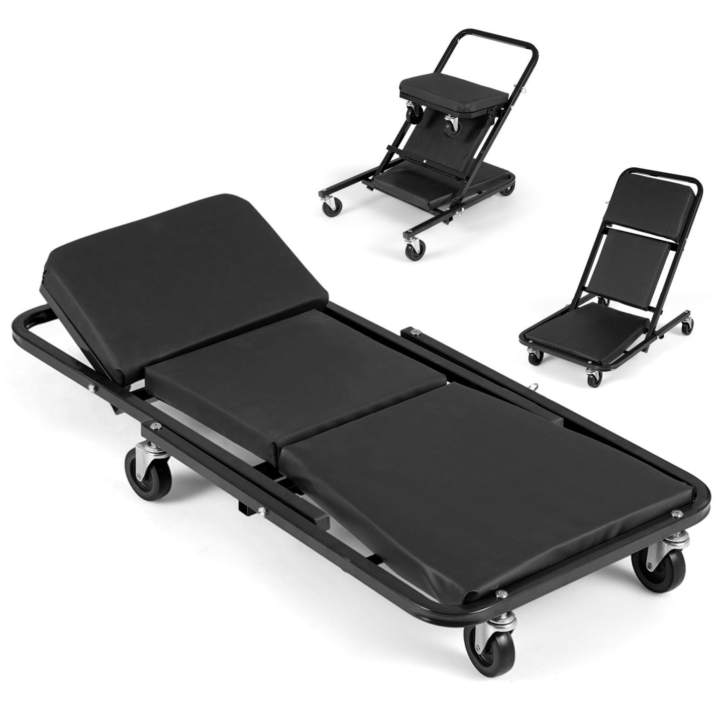 Foldable Mechanic Creeper 4-in-1 with 450 LBS Capacity