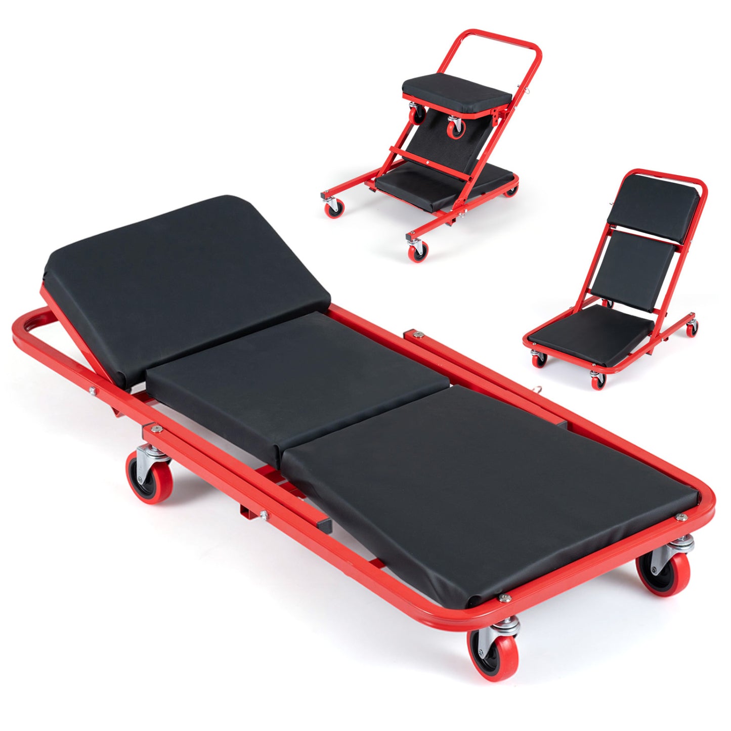 Foldable Mechanic Creeper 4-in-1 with 450 LBS Capacity