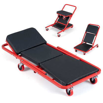 Foldable Mechanic Creeper 4-in-1 with 450 LBS Capacity