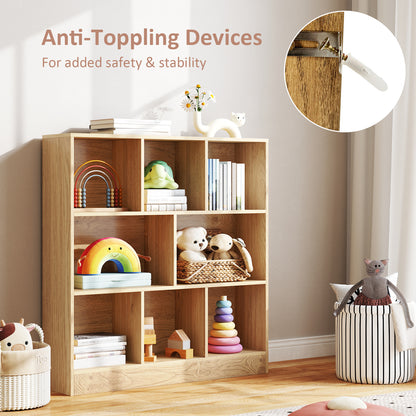 41 Inches 8-Cube Freestanding Bookcase for Kids