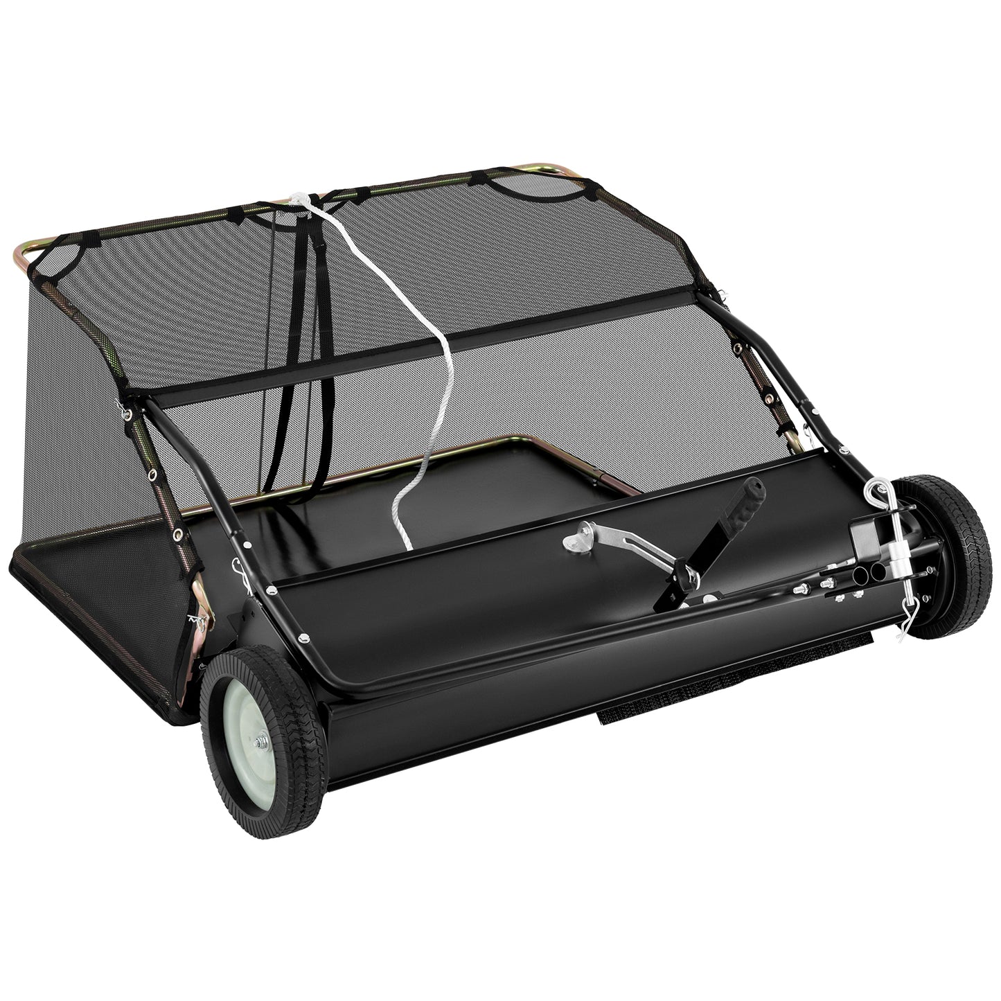 42 Inch Tow-Behind Lawn Sweeper with 26/27 Cu.FT Hopper Bag
