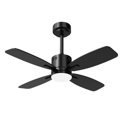 42inch Ceiling Fan with Light and Remote 3CCT LED with Memory 4H Timer 6 Speeds-Black