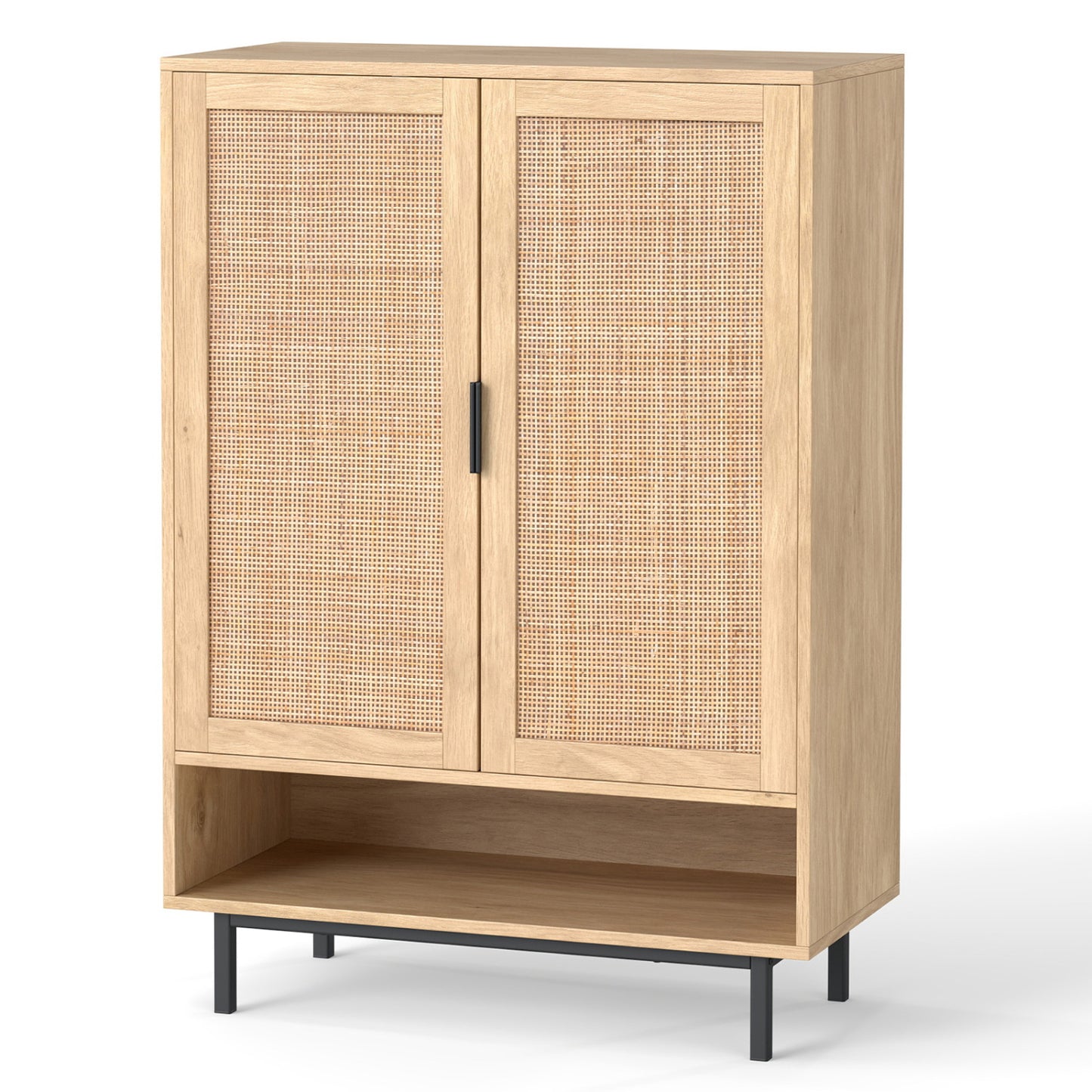 6-Tier Tall Shoe Cabinet with Double Doors - 43 Inch
