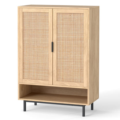 6-Tier Tall Shoe Cabinet with Double Doors - 43 Inch