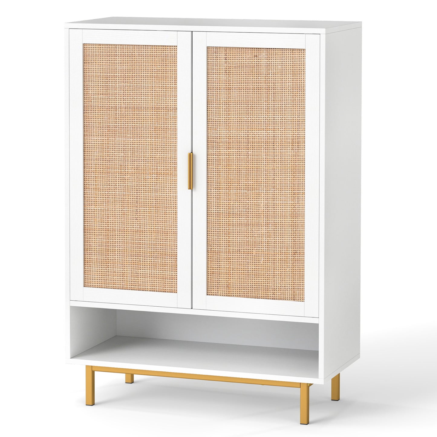 6-Tier Tall Shoe Cabinet with Double Doors - 43 Inch