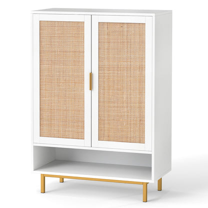 6-Tier Tall Shoe Cabinet with Double Doors - 43 Inch